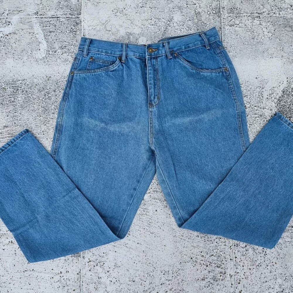Mission Ridge Denim Men Jeans Blue Straight 100% Cotton Size 38X30 inches